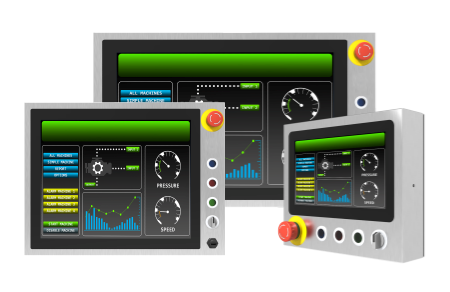 Stainless Displays with Push Buttons