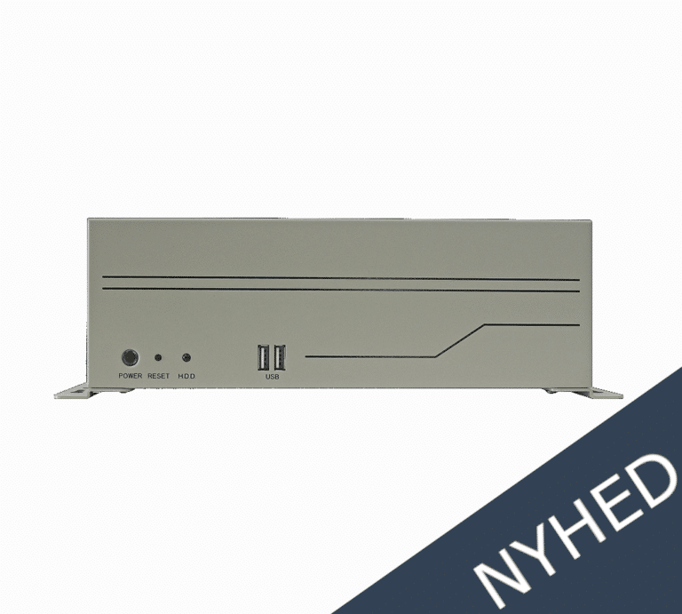 Industrikomputer kabinet med USB-porte og tænd/sluk-knapper