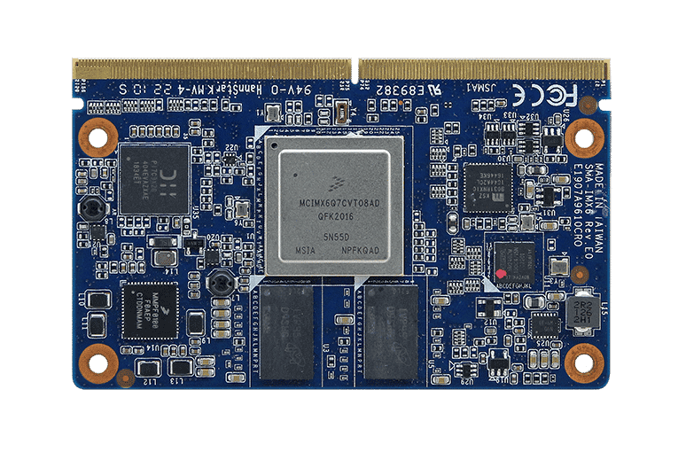 Indlejret computer printplade med processor og kredsløb